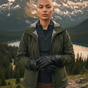 Black Leather Gloves